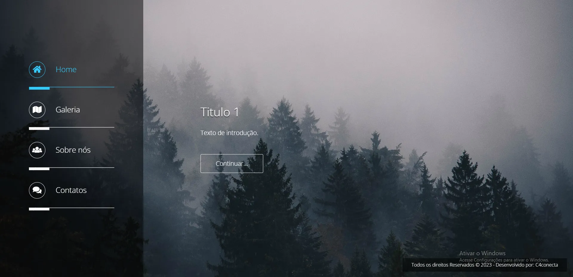 Template One Page neutro