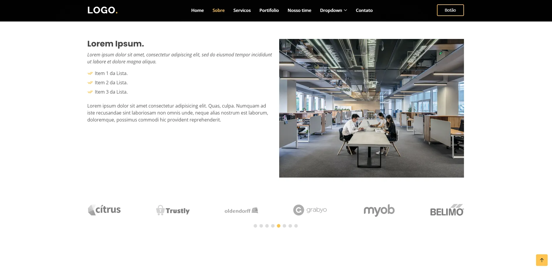 Template One Page neutro